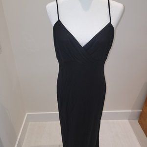 Woman's long black dress